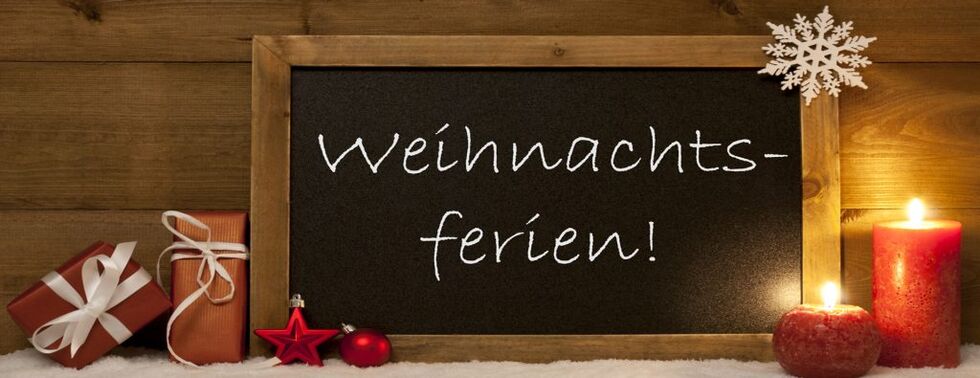 Weihnachtsferien vom 23.12.2023 bis 14.1.2024